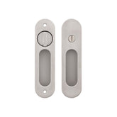 Zuperior satin nickel sliding door lock. Easy to install prefect for minimalist design. Suitable for bedroom, bathroom and other modern designs. made of 304 stainless steel.